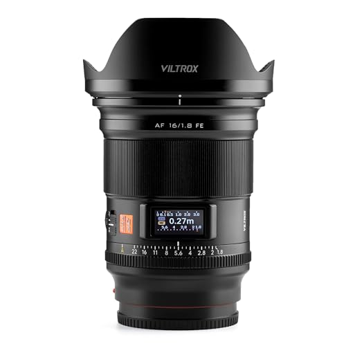 Image of VILTROX AF 16mm f /1.8 FE Full Frame Lens for Sony E, Auto Focus Lens for Sony E-Mount Mirrorless Cameras Alpha a7 a7II a7III a7R a7RII a7RIII a7RIV a7S a7SII a9 a7C