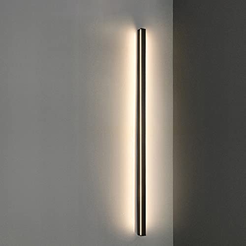 Applique murale LED noire lampe fer forgé éclairage salon et couloir