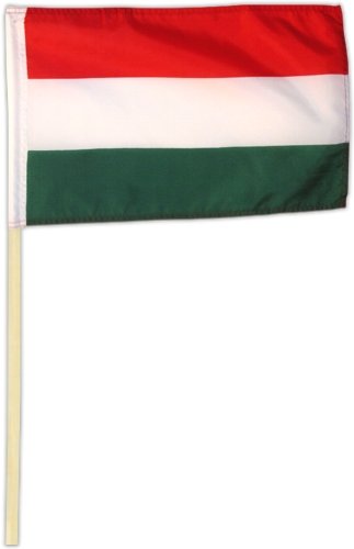 Preisvergleich Produktbild Fahne Flagge Ungarn 30 x 45 cm mit Stab