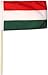 Produktbild Fahne Flagge Ungarn 30 x 45 cm mit Stab