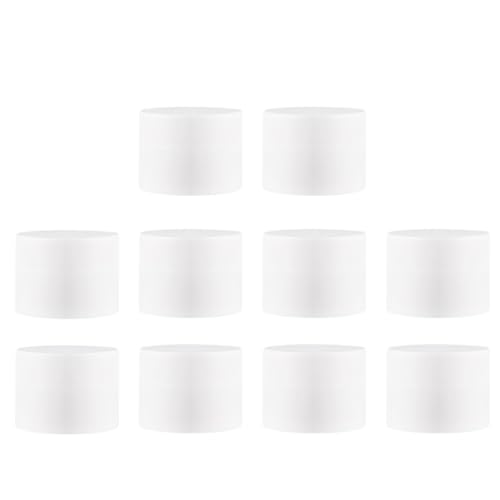BESTYASH 10 piezas Botes Mate para Crema de Tarros Vacíos para Muestras de Ungüentos y Cosméticos con Tapa para Almacenamiento Diario y Viaje