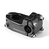 BMX Downhill Bike Stem Aluminum Alloy Fixed Gear Bicycle Handlebar Stem 28.6x22.2mm 0 Degree Black