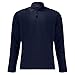 Men's Knit Polo Sweater, Long Sleeve Collared Pullover, Quarter Button Ribbed Vintage Style Polo for Casual Wear(1B-Navy, XXXL)