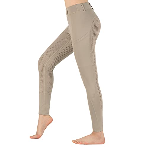 beroy Horseback Riding-Pants Girls Equestrian-Breeches - Kids Schooling Horse Tights Full Seat Silicone Pockets - Image 3