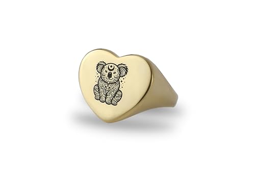Bague koala en or gravé : le bijou coeur idéal à porter au quotidien