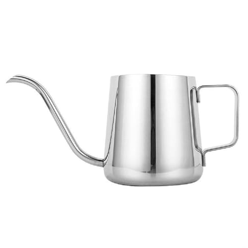 Gooseneck Coffee Kettle 20oz/600ml with Flow Control - Stainless Steel Pour Over Kettle for Specialty Coffee & Tea, Ergonomic Handle, Durable 304 Metal
