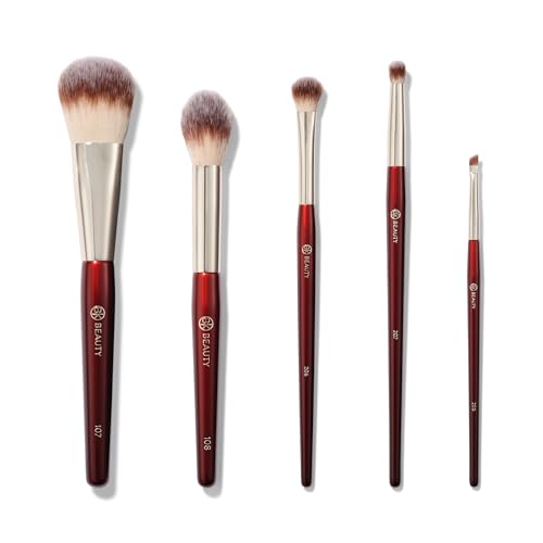 BK BEAUTY - PRECISION BRUSH COLLECTION (5PC) - Professional Makeup Brush Set for Bronzer, Blush,...