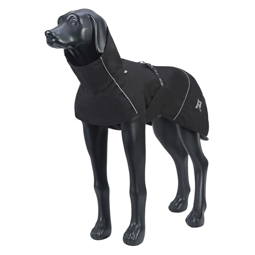 Rukka Pets HAYTON ECO Regenmantel für Hunde Schwarz 30