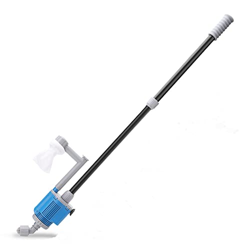 PAIDUOJI Limpiador de grava de acuario, aspiradora de pecera, kit de filtro de sifón de acuario eléctrico con controlador de flujo de agua ajustable para cambio de agua y lavado de arena (EB-026) Cover