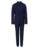 Van Heusen Boys' Big 2-Piece Formal Suit Set, Bank Blue, 12