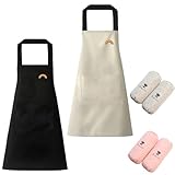 Diseño impermeable: Los Mandiles Cocina cuentan con un revestimiento impermeable que lo mantiene seco y limpio en todo momento.