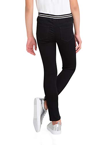Jordache Girls Rib Knit Waist Skinny Premium Jegging Jean, Regular And Slim Fit (Black) (12S (Slim)) #TOP1