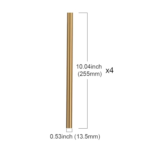 Image of Goldeb M10 Threaded Extension Rod for Pendant Light Kitchen Island Lighting Chandelier, 10-Inch