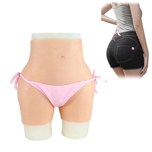 SooTTBE Realistic Silicone Butt Panties Padded Push Up Body Underwear Hip Enhancer Shaper Lift Hiding Boxer Briefs for Women,Color 1,Upgrade