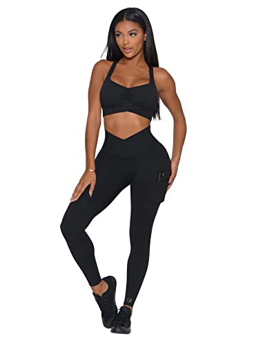 Bombshell Sportswear High Waist Contour Leggings (as1, Alpha, x_s, Regular, Regular, Black)