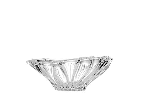 Bohemian Crystal 13'' Diameter 'Plantica' Crystal Fruit/Candy Bowl, Decorative Hand-Crafted Glass Bowl, EA