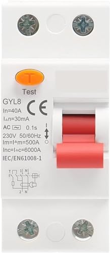 Disjoncteur différentiel de type AC 40A pour rail Din
