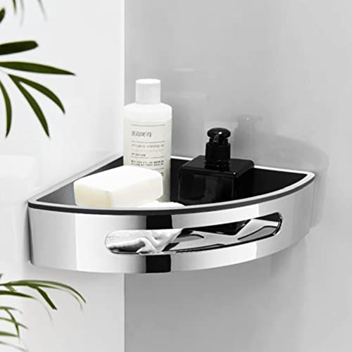 Corner Shower Caddy Wall Mount Triangle Shower Storage Basket Shelf Bathroom Organizer Kitchen Accessories Hardware ABS Chrome Shelves