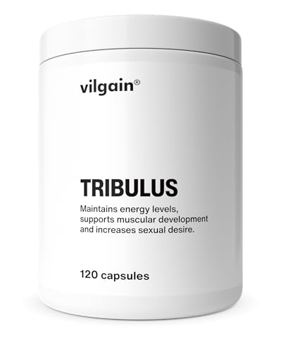 Vilgain Tribulus - High-dose Extract with 40% protodioscin & 90% saponins Vegan for Energy Vitality Regeneration & Well-Being Laboratory-Tested Ideal for Athletes & Active People