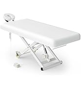 DeerDean Electric Massage Table Bed - Facial Spa Treatment Table, Esthetician Bed with Wheel, Han...