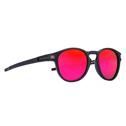 Image of Aferelle | IUnisex Round TAC Polarized Sunglasses | For Bike Riders | Running | Outdoor | Sports | Medium