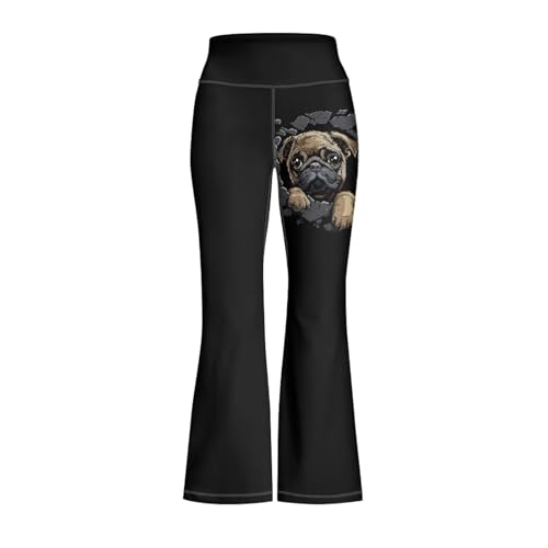 Image of Girls Flare Leggings 5-14T Cute Bell Bottoms for Girl Yoga Pants for Gym