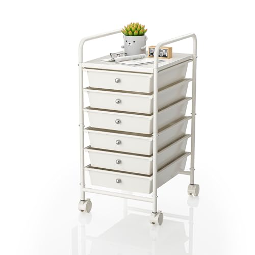 JOANN Rolling Fabric Cart with 6 Drawers