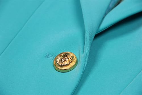 Women's Chic Suit Dress Notched Collar Long Sleeves Single Button Mini Dresses for Party Office Ladies Blazer Jacket3