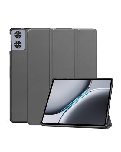 Hülle für SVITOO P108 11.97 Zoll – PU+PC magnetische Dreifach-Faltabdeckung, stoßfest & Kratzfest, Ständer zum Anschauen/Tippen, schlankes Design für SVITOO P108 Tablet,Grau