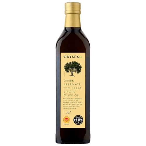 Odysea PDO Kalamata Extra Virgin Olive Oil Glass Bottle (1 Litre)