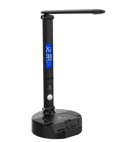 Lumicharge-Iii Smart Led Desk Lamp - Table Lamp With Wireless Charger, Usb Charging Port, Adjustable Arm Brightness, Bluetooth Speaker - Foldable Table Lamp For Home, Remote Office, Study, Bedroom #TOP6