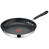 Frigideira Tefal Jamie Oliver 24cm, Inox, com Fundo de Indução, Revestimento Titanium e Thermo Sinal