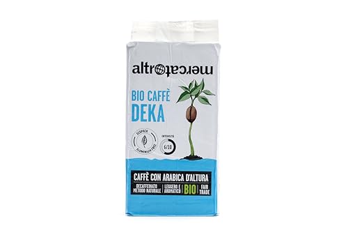 ALTROMERCATO – Caffè Biodeka decaffeinato biologico, macinato per moka –