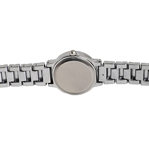 Image of Haute Sauce Women's Embellished Analog Dial with Stainless Steel Strap | Battery Power | Foldover Closure | Quartz Movement | Fashion Wrist Belt Watch for Female and Girls
