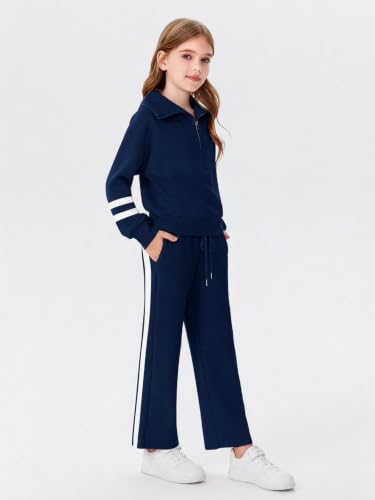 Image of Haloumoning Girls Sweatsuit 2 Piece Zip Long Sleeve Sweat Outfits