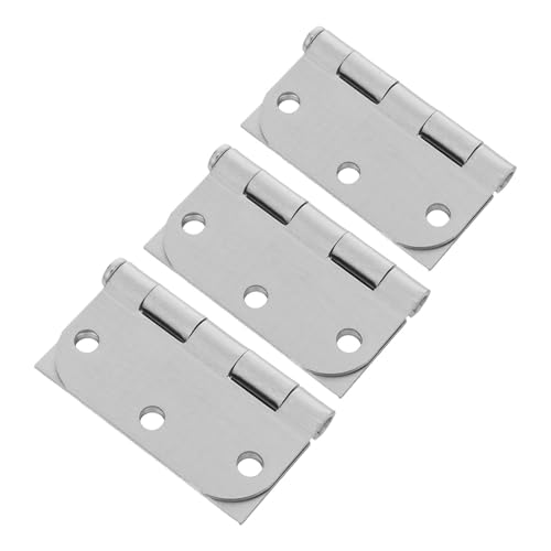 Toddmomy Bisagras Funcionamiento Inoxidable de Puertas para Madera de Acero Plata 3 Piezas Suave y Ambiente Silencioso para Baño y Hogar