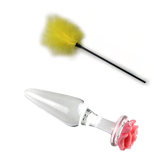 LMK ?rlše änàle Plùg Bütt Anâl gây Unisexe Facile Fantaisie Appréciant Masseur Verre Facile Pour Porter Facile Pour Nettoyer Lisse Pyramide/A Cover