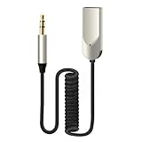 Aux - Adattatore Bluetooth 5.4 con cavo intrecciato da 80 cm, streaming musicale wireless e vivavoce per auto, impianti stereo di casa, altoparlanti, amplificatori e sistemi audio, funzionamento USB