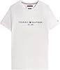 Tommy Hilfiger Men’s Short Sleeve Round Neck Core Tommy Logo T-Shirt, White (Snow White), XL #5
