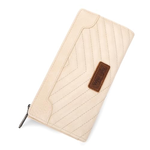 Image of Wrangler Minimalist Wallet for Women Credit Card Wallet Ladies Travel Wallets Monederos de Mujer Card Cases & Money Organizers with Smooth Zippers Tan