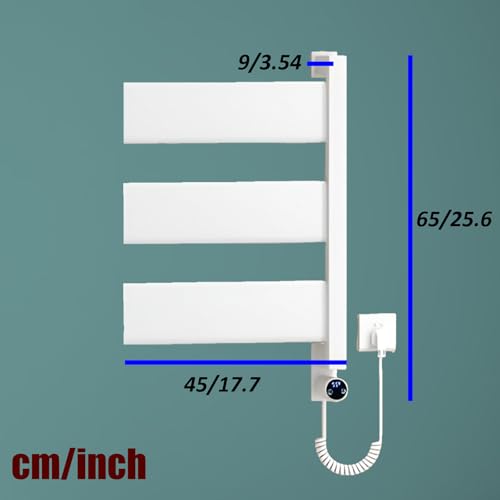 Sèche-serviettes électrique mural anti-humidité pour serviette chaude - 8