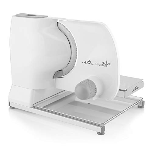 ETA Allesschneider Presto I Vollmetall I elektrische Brotschneidemaschine mit 150W I KunststoffablageI 0-15mm… – Bild 3