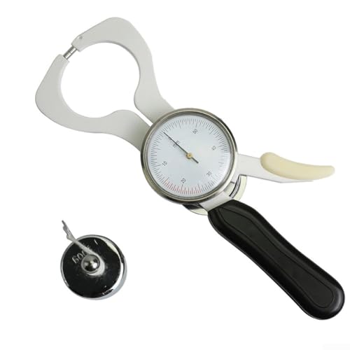 Sumsoctober Body Fat Caliper Tester for Accurate Skinfold Measurement BMI Body Fat Percentage Fitness Gym Home Portable 0 to 2.36in Lightweight Health Monitoring Tool