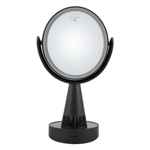 Miroir de maquillage intelligent LED de bureau double face connecté