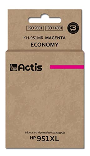 ACTIS Teinte KH-951MR (REEMPLAZO DE HP 951XL CN047AE - ESTĂNDAR - 25 ML - Magenta)