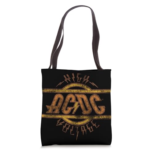 AC/DC High Voltage Logo Vintage Tote Bag