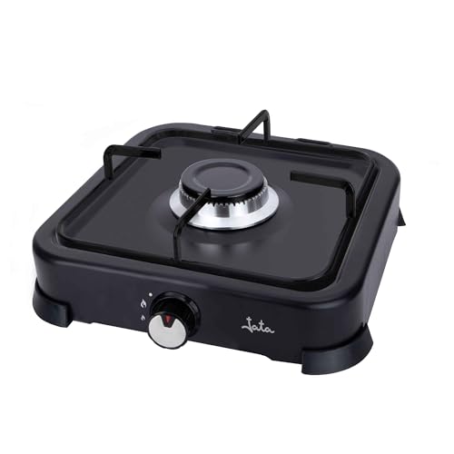 Miniatura 2 de Jata Jecg2721 - Cocina De Gas Portátil De 1 Fuego Con Parrilla. Apta Para Butano Y Propano. Con Tapa Protectora Extraíble. Ideal Para Camping. Ocupa Poco Espacio