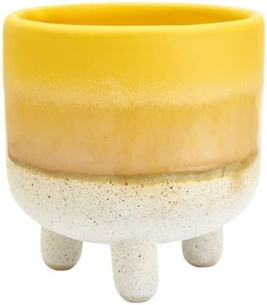 Sass & Belle Mojave Glaze Yellow Planter