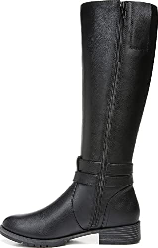 Naturalizer Womens Garrison Mid Calf Boot Black Wide Calf 8.5 M | Image 2