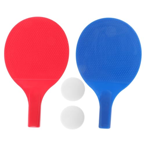 GOOHOCHY 1 Set Table Tennis Racket for Beginners Lightweight Paddle with Comfortable Handle and Durable Design for Indoor and Includes Training Balls